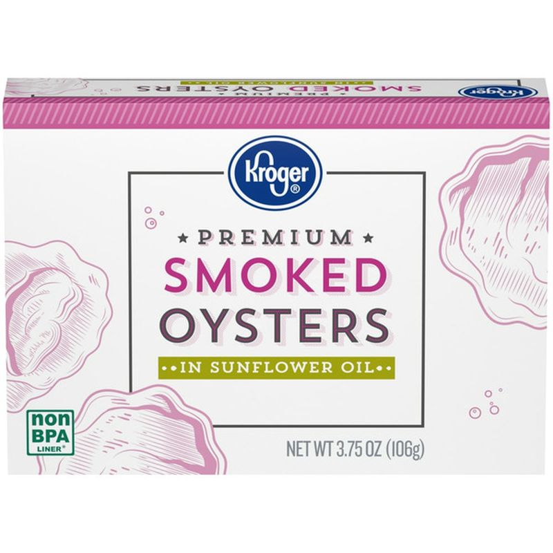 Kroger Smoked Oysters In Cottonseed Oil