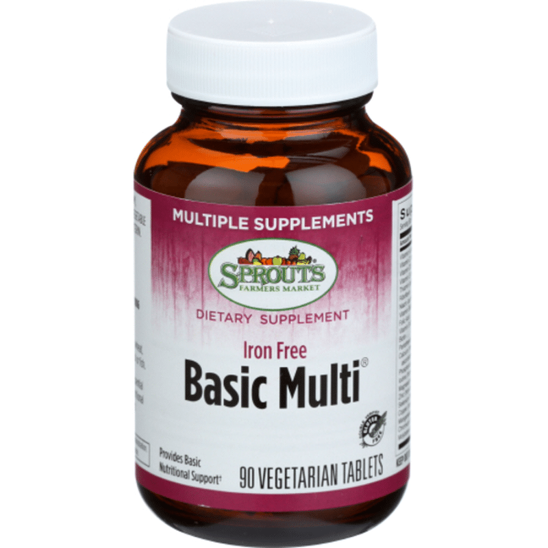 Sprouts Iron Free Basic Multivitamins (90 ct) Instacart
