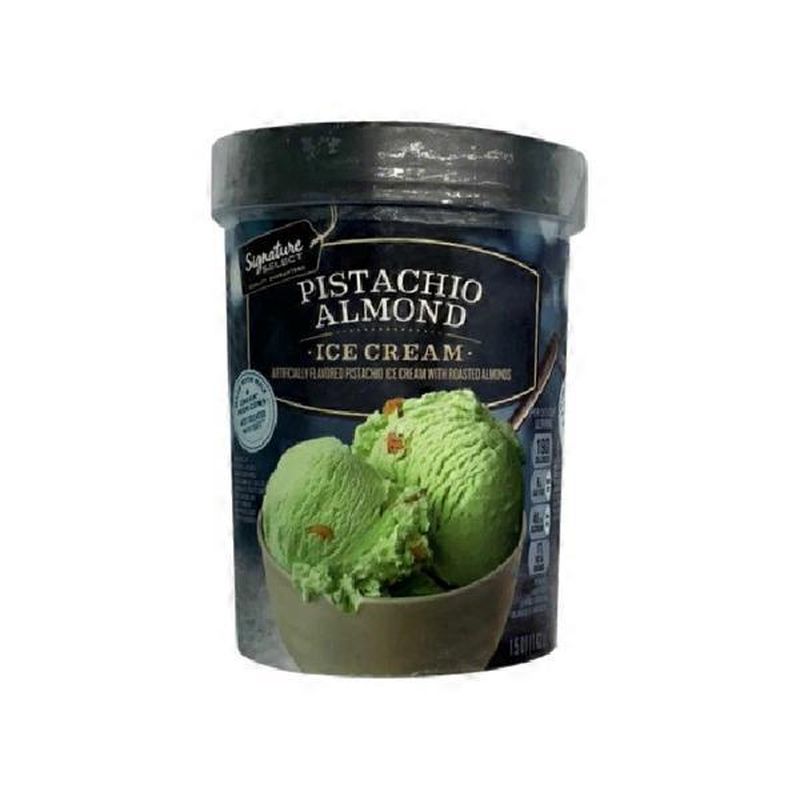 Signature Select Pistachio Almond Pistachio Ice Cream With Roasted