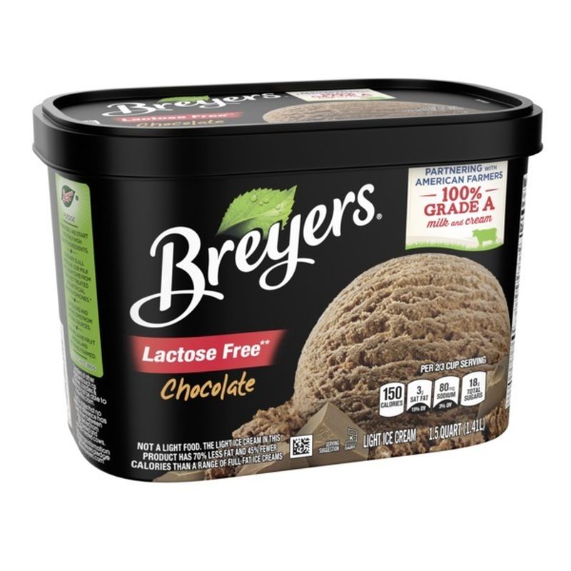 Breyers Light Ice Cream Chocolate (48 oz) Instacart