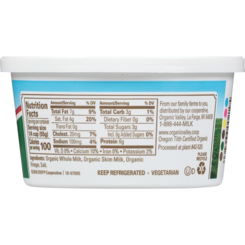 Organic Valley Whole Milk Organic Ricotta Cheese (15 oz) Instacart