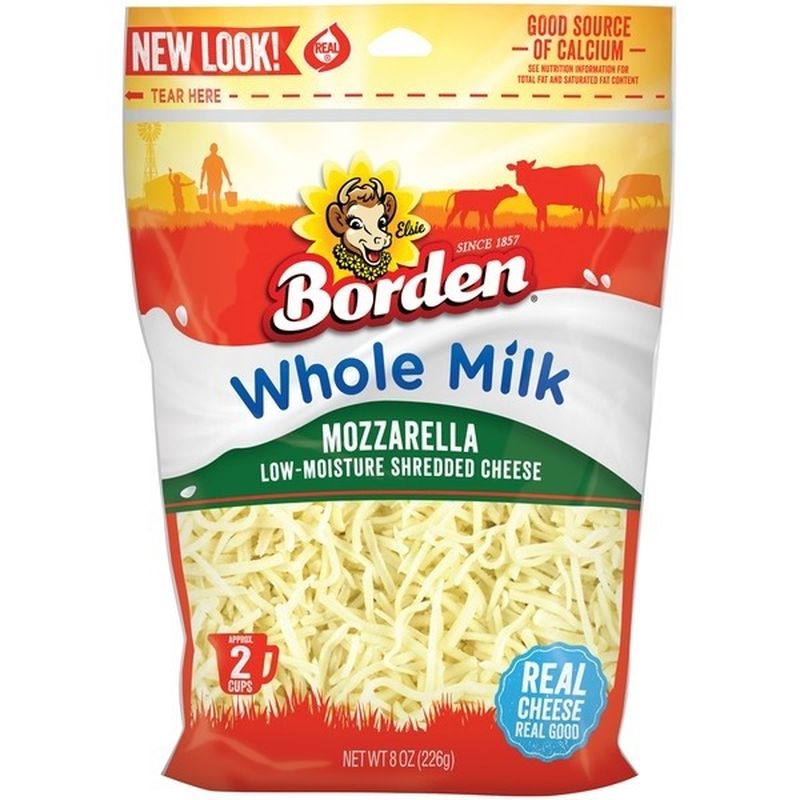 Borden Shredded Whole-Milk Mozzarella Cheese