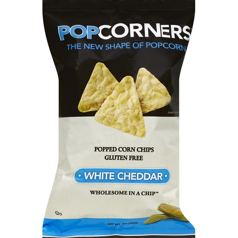 PopCorners Corn Chips, Popped, White Cheddar (5 oz) Instacart