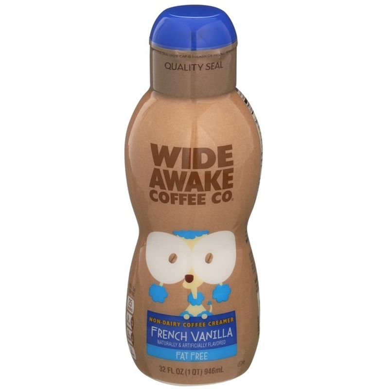 Wide Awake French Vanilla Fat Free NonDairy Coffee Creamer (32 fl oz