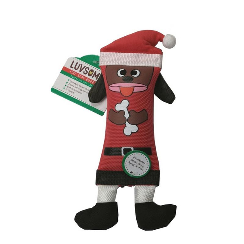 Luvsome Holiday Firehose Friends Dog Toy