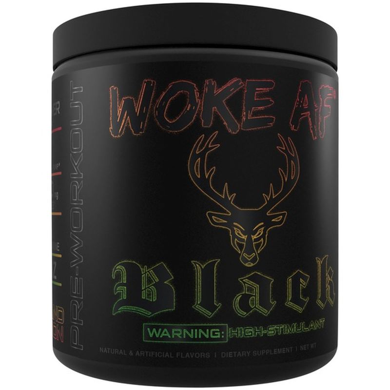 Bucked Up Island Fusion Woke Af Black Nootropic Pre Workout Supplement