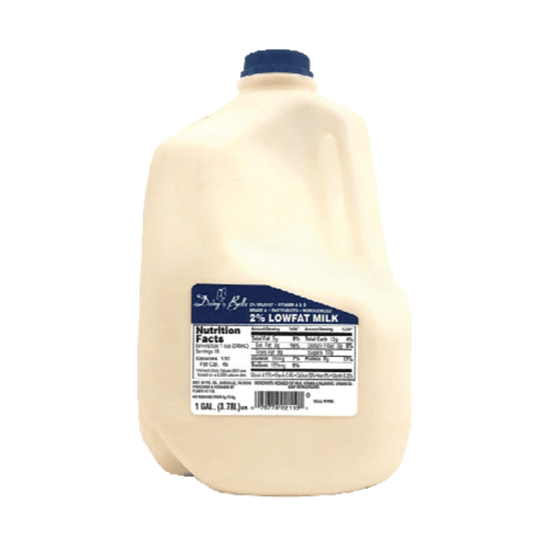 Dairy Belle Milk, Reduced Fat, 2 Milkfat (1 gal) from Sprouts Farmers