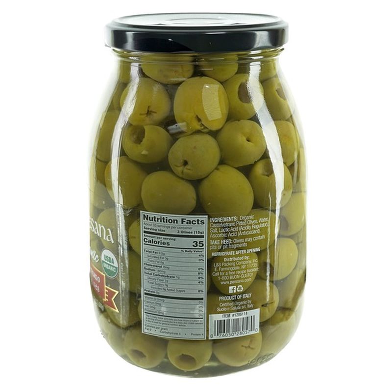 Paesana Organic Castlevetrano Olives 34.4 Oz (34.4 oz) from Costco