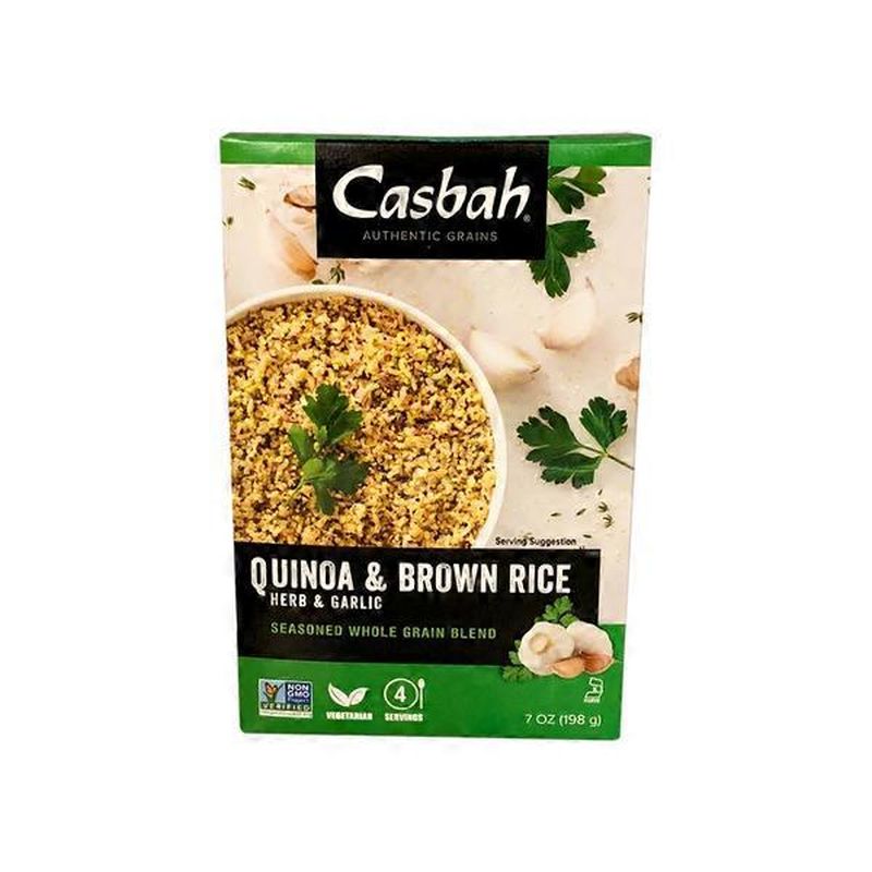 Casbah Quinoa & Brown Rice Herb & Garlic Seasoned Whole Grain Blends (7 oz) Instacart