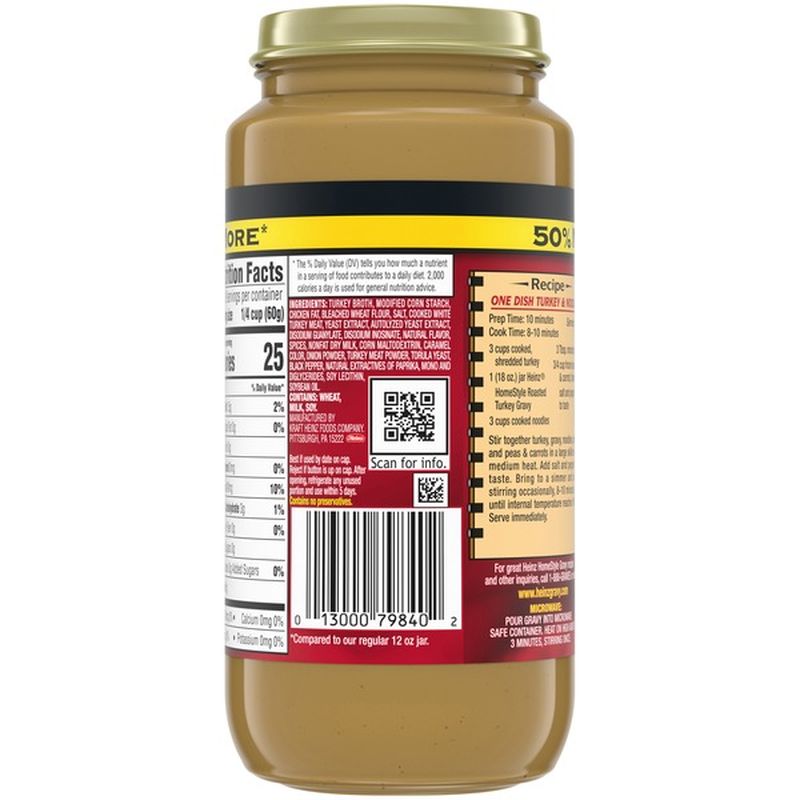 Heinz Roasted Turkey Gravy Value Size (18 oz) Instacart