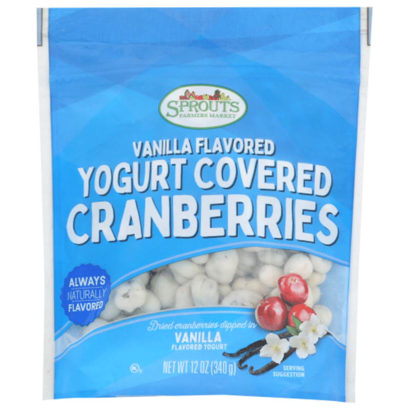 Sprouts Vanilla Flavored Yogurt Covered Cranberries (12 oz) Instacart