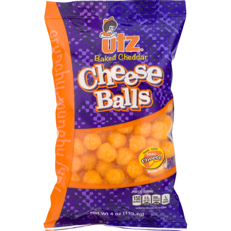 Utz Cheese Balls Baked Cheddar (4 oz) - Instacart