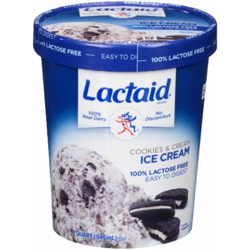 Lactaid Cookies & Cream Ice Cream (32 oz) Instacart