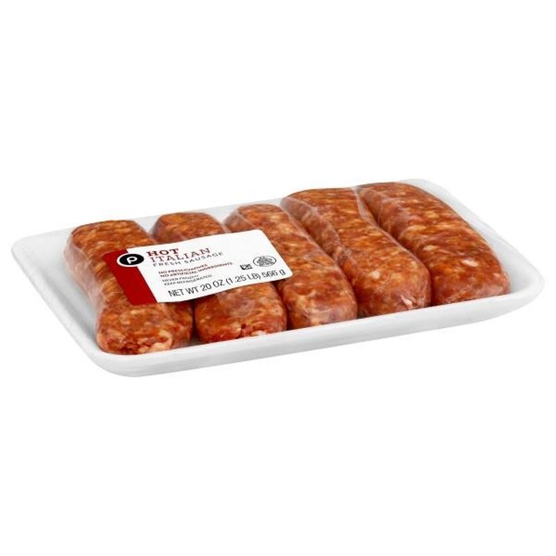 Publix Fresh Sausage, Hot, Italian (20 oz) Instacart