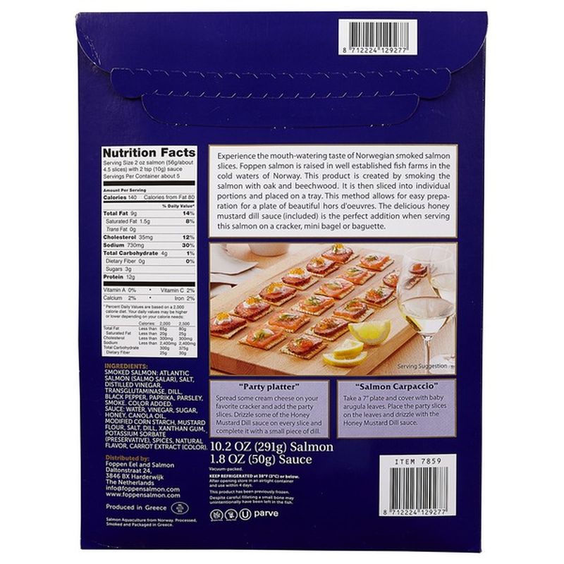 Foppen norwegian smoked salmon slices Clearance