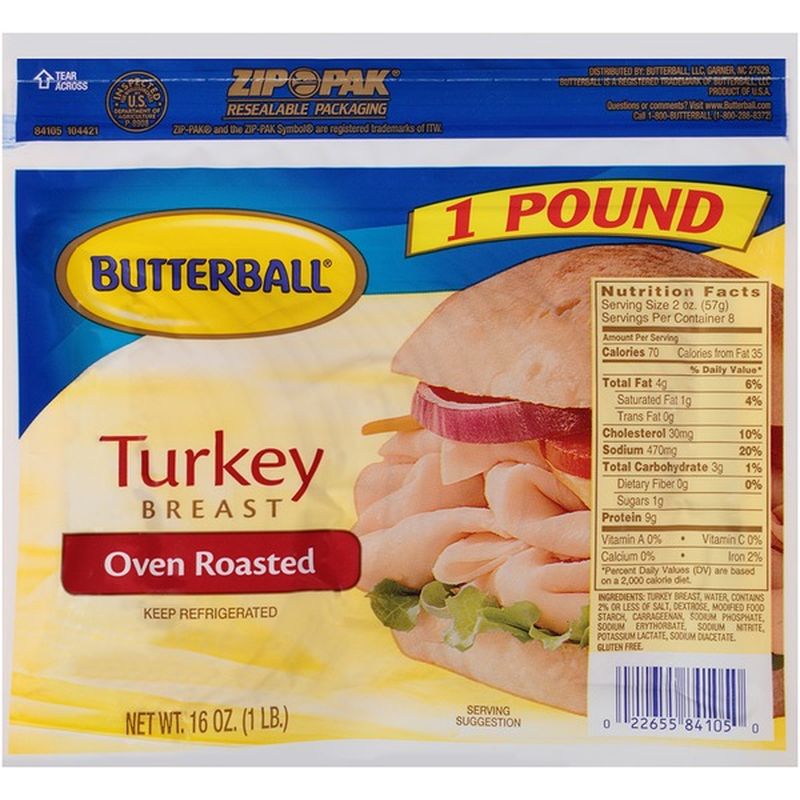 Butterball Oven Roasted Turkey Breast (16 oz) Instacart