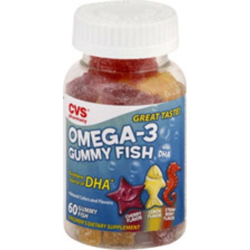 CVS Health Children's Gummy Fish Omega3 Dietary Supplement (60 ct) Instacart