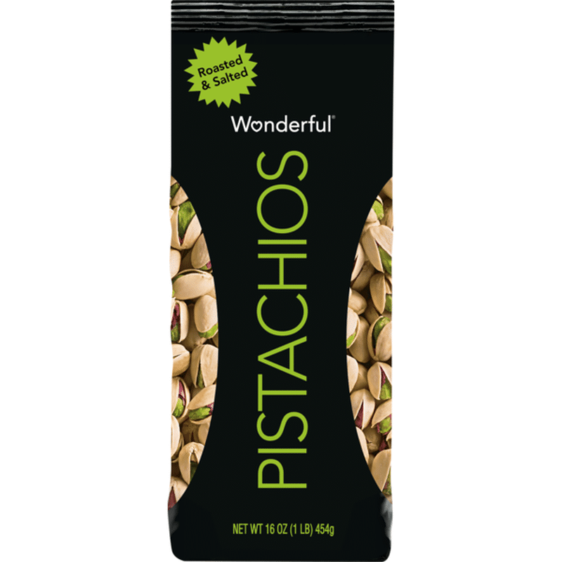 Wonderful Pistachios, Roasted & Salted (16 oz) from BevMo! - Instacart