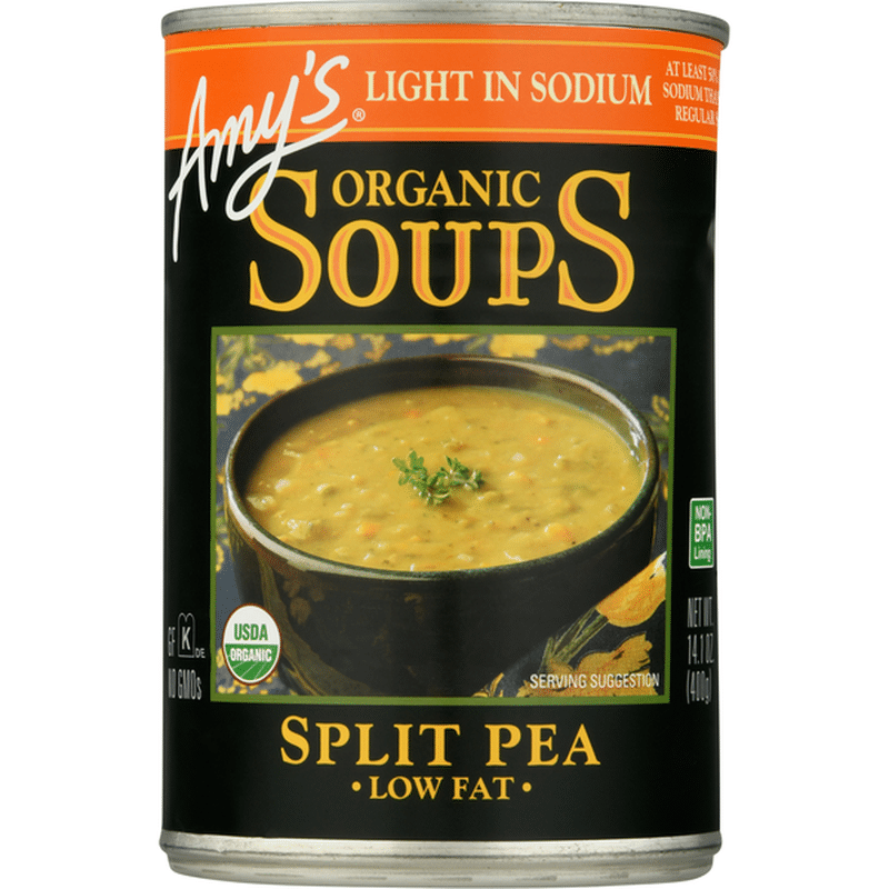 Amy's Kitchen Soups, Low Fat, Organic, Split Pea, Can (14.1 oz) Instacart