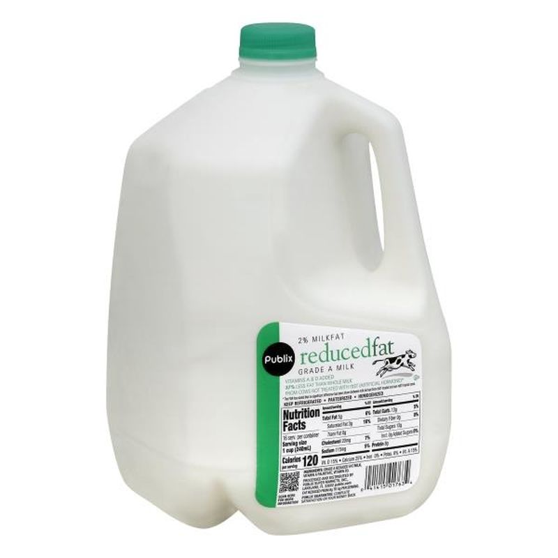 Publix 2 Reduced Fat Milk (1 gal) Instacart