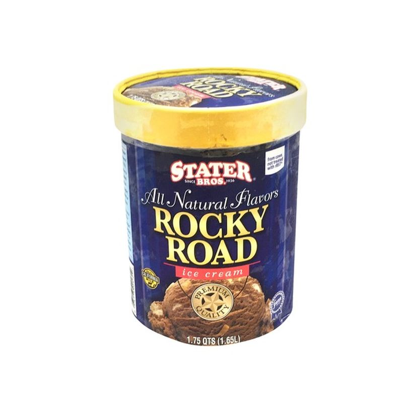 Stater Bros Rocky Road Ice Cream (1.75 qt) - Instacart