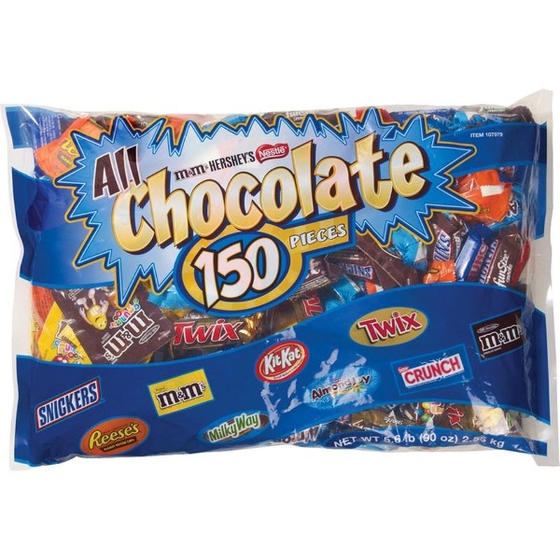 Hershey All Chocolate Fun Size Variety Pack (90 oz) - Instacart