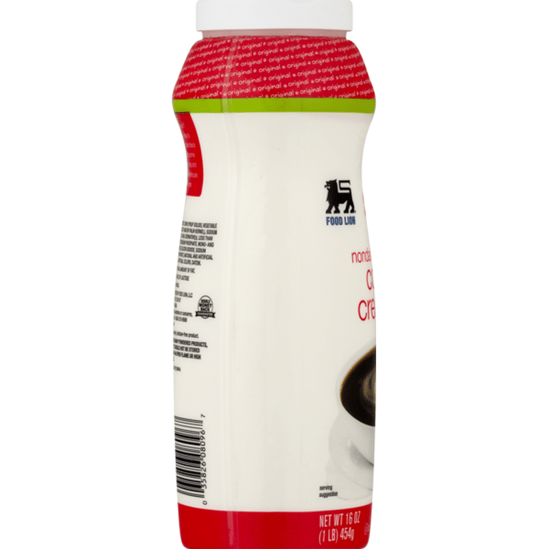 Food Lion Coffee Creamer, Non Dairy, Fat Free, Original, Box (16 oz