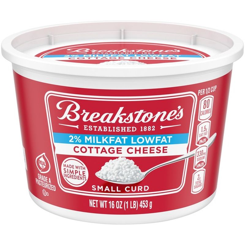 Breakstone'S Small Curd 2% Milkfat Lowfat Cottage Cheese (16 Oz) From ...