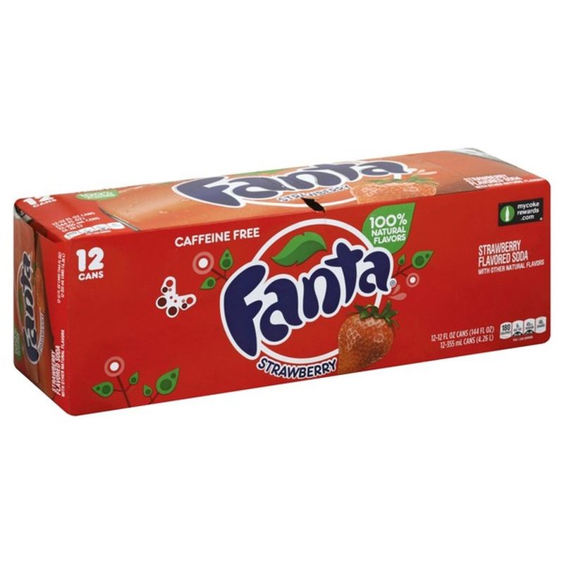 Fanta Strawberry Soda (12 fl oz) - Instacart