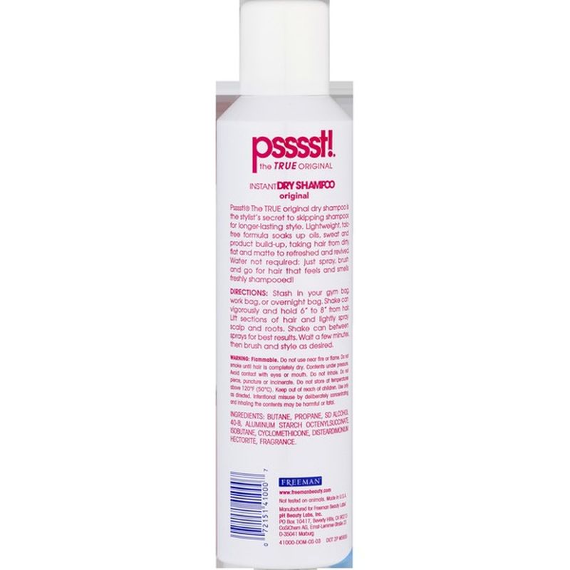 Psssst! The TRUE Original Instant Dry Shampoo Original (5.3 oz) from