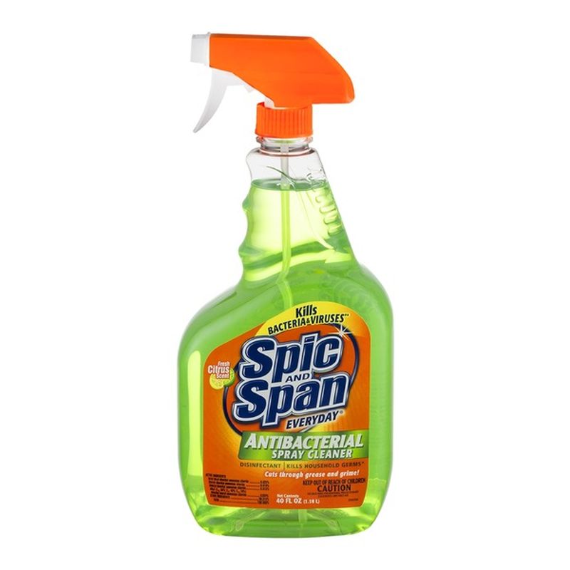 Spic & Span Everyday Antibacterial Spray Cleaner Fresh Citrus Scent (40 ...