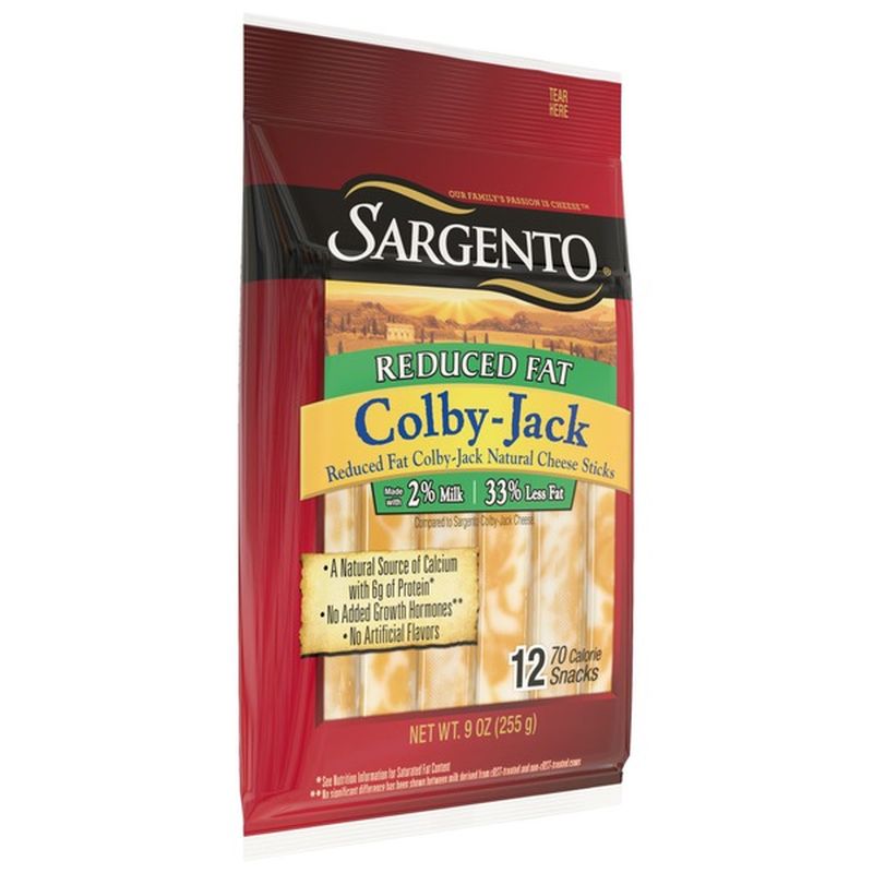 Sargento® Reduced Fat ColbyJack Natural Cheese Snack Sticks (12 ct