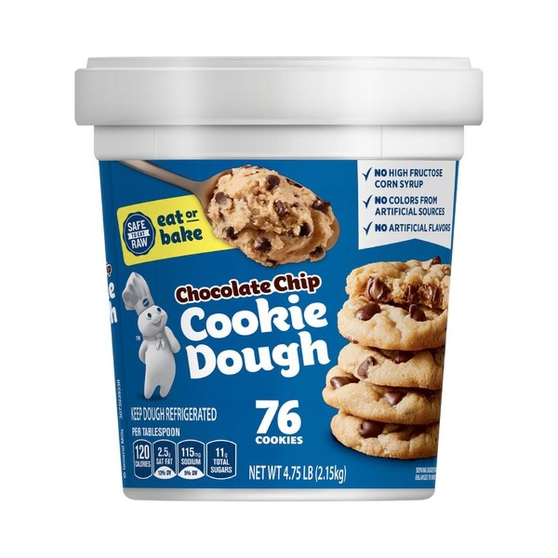 Pillsbury Cookie Dough Chocolate Chip 4 75 Lb From Costco Instacart