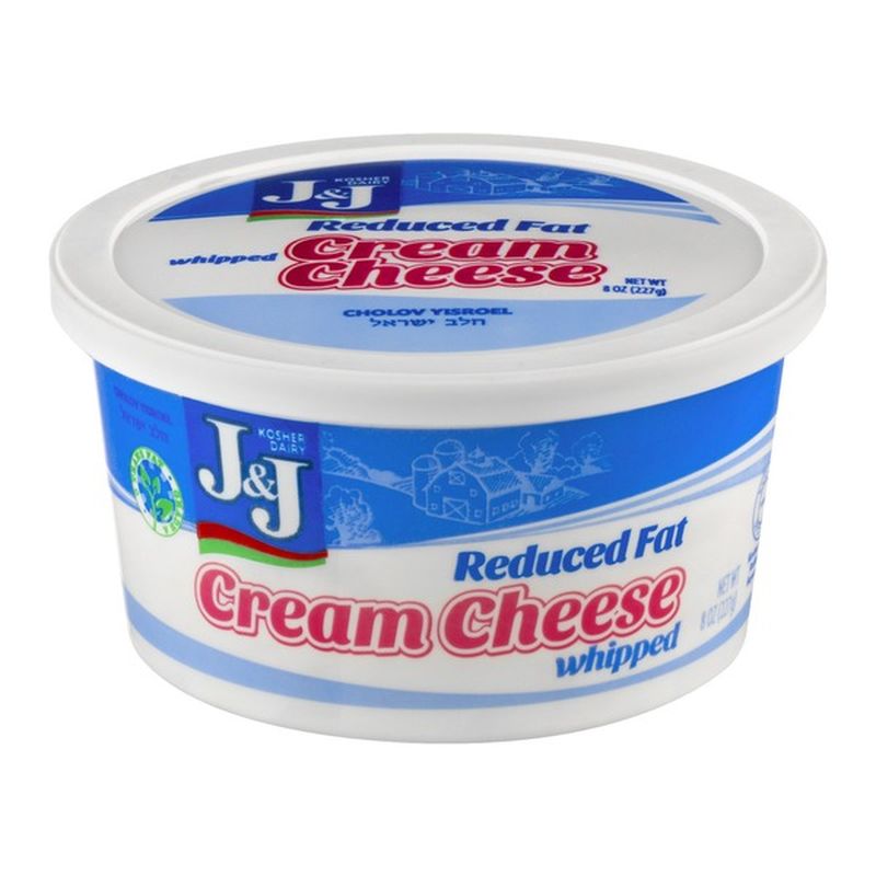 J&J Whipped Cream Cheese Reduced Fat (8 oz) Instacart
