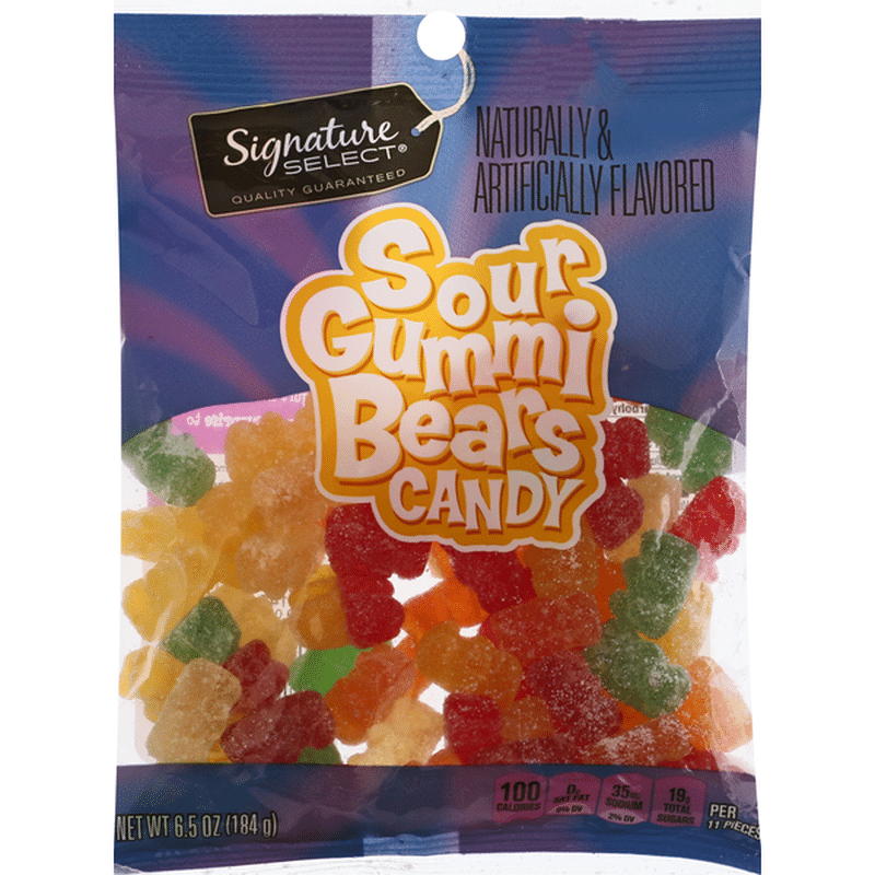 Signature Select Candy, Gummi Bears, Sour (6.5 oz) - Instacart