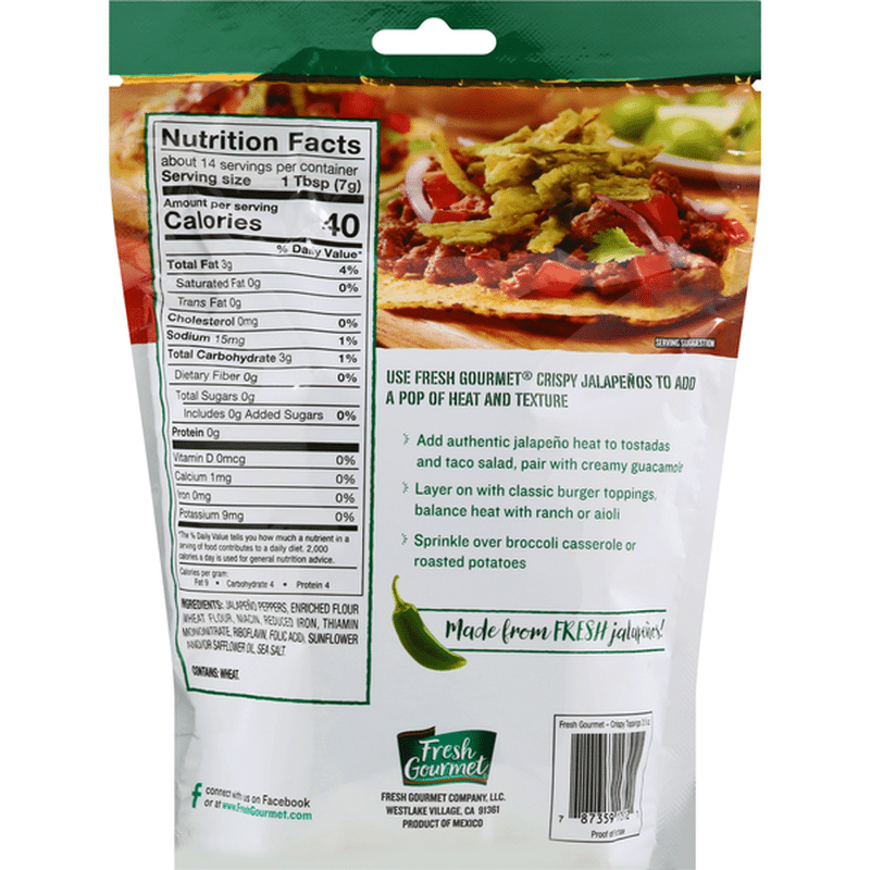 Fresh Gourmet Jalapenos, Crispy (3.5 oz) Instacart