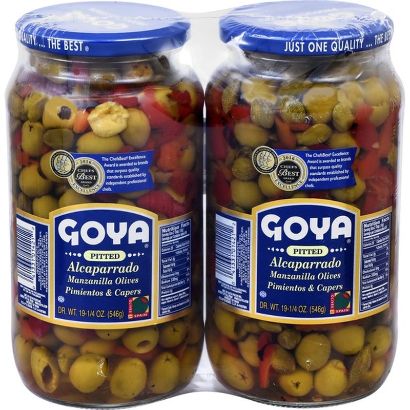 Goya Alcaparrado Pitted Manzanilla Olives with Pimientos & Capers (19.