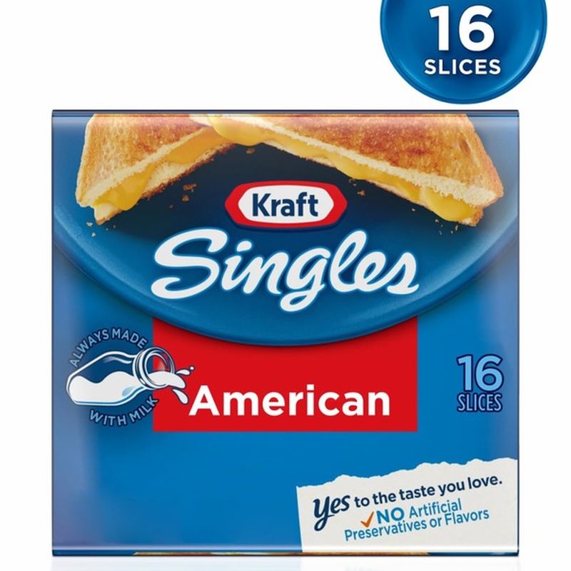 Kraft Singles American Cheese Slices (12 oz) from Kroger ...