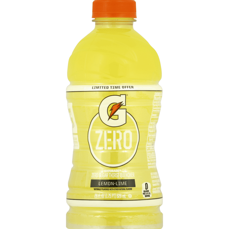 Gatorade Lemon-Lime Zero Sugar Thirst Quencher (28 fl oz) - Instacart