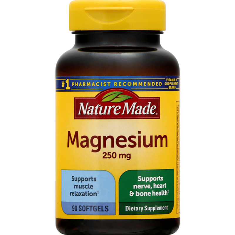 Nature Made Magnesium Oxide 250 Mg Softgels (90 Ct) From CVS Pharmacy ...