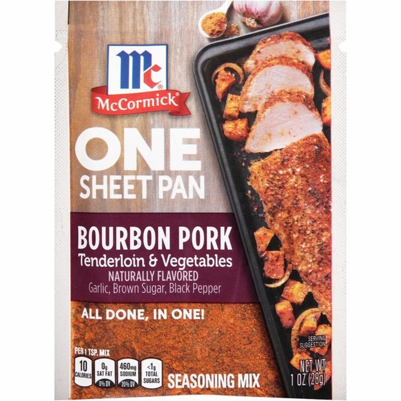 McCormick® Bourbon Pork Tenderloin & Vegetables One Sheet Pan Seasoning