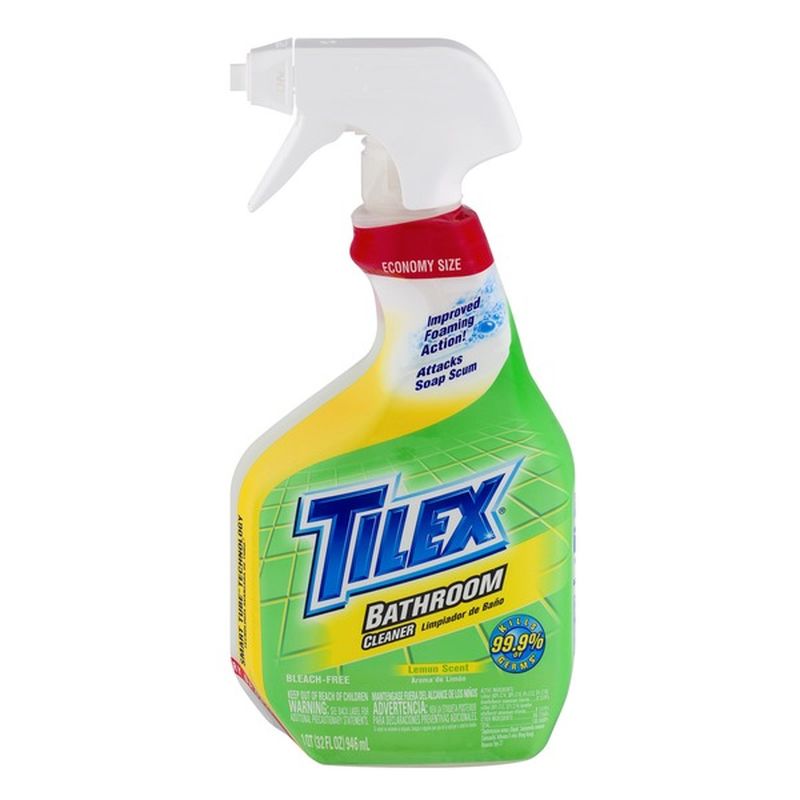 Tilex Bathroom Cleaner, Spray Bottle, Lemon, 32 Ounces (32 fl oz ...