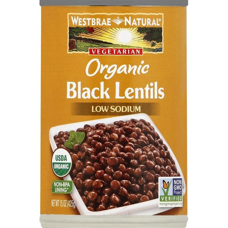 Westbrae Natural Organic Black Lentils (15 oz) from Shaw 's Instacart