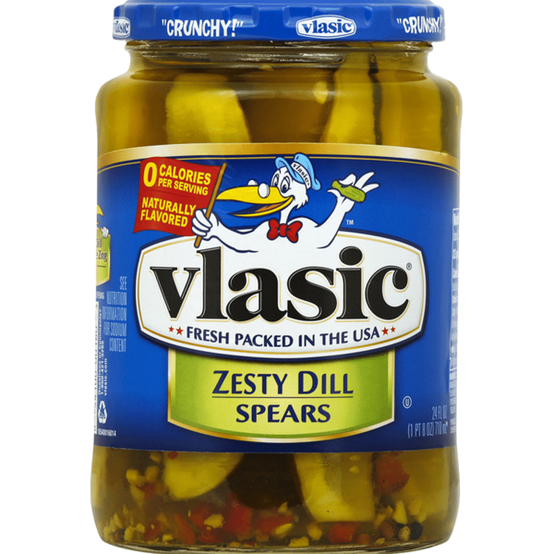 Vlasic Pickles, Dill Spears, Zesty (24 oz) Instacart