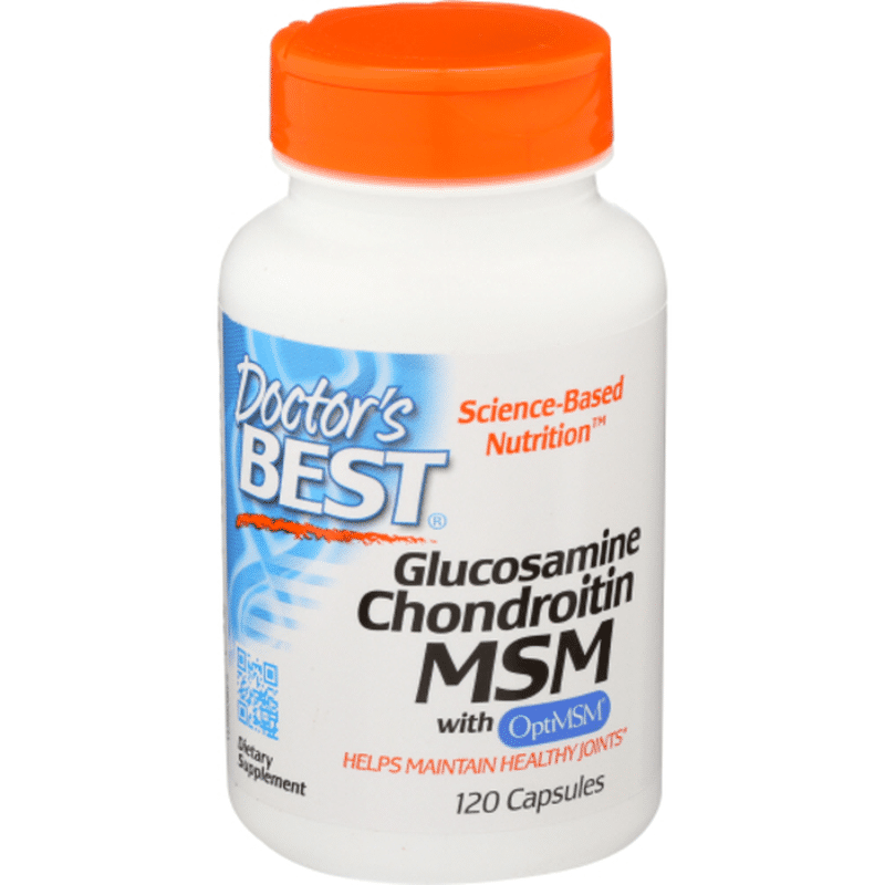Doctor's BEST Glucosamine Chondroitin MSM Dietary Supplement Capsules