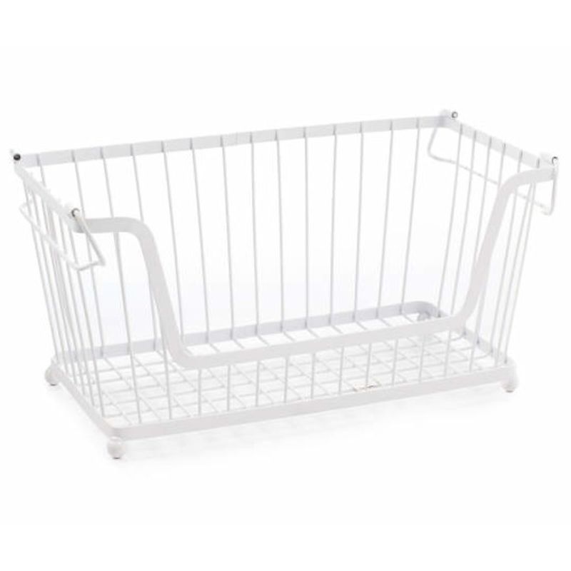 It's A Keeper White Stackable Pantry Basket (each) Instacart