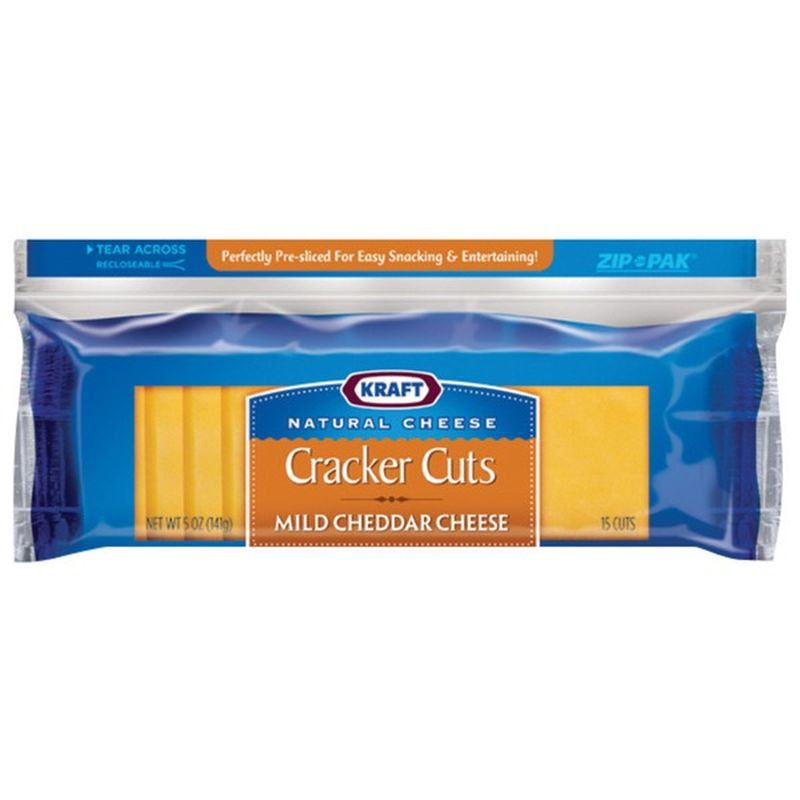 Kraft Natural Cheese Snacks Mild Cheddar Cheese Cracker Cuts (5 oz