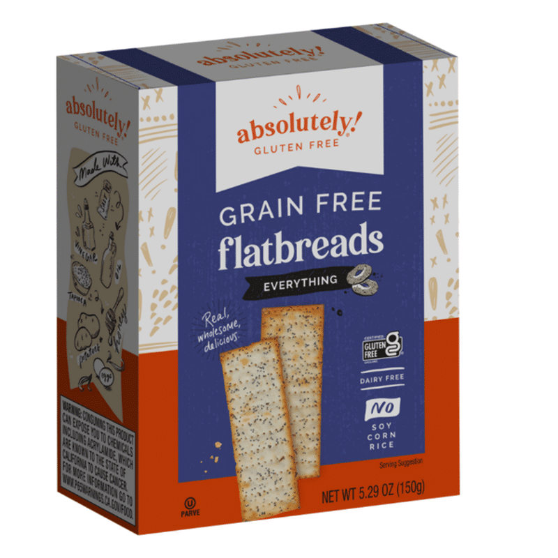 Absolutely Gluten Free Everything Season Flatbread (5.29 oz) Instacart