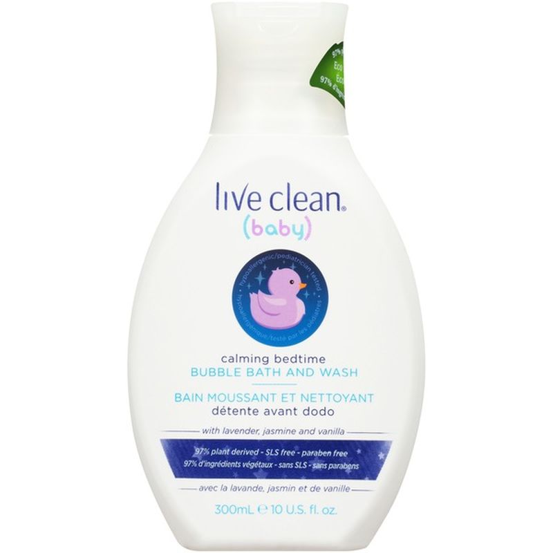 live clean bubble bath