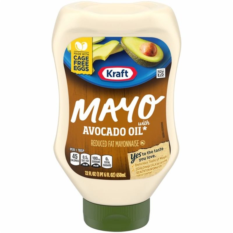 Kraft Avocado Oil Reduced Fat Mayonnaise (22 fl oz) from Fred Meyer